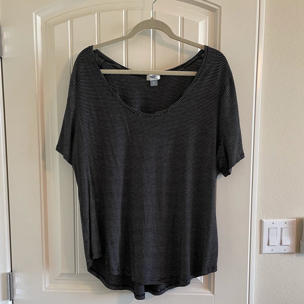 Black and White Stripe Old Navy Tee